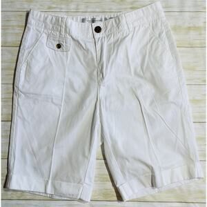 Contemporaine Exclusivite Women’s White Bermuda Shorts Size 2